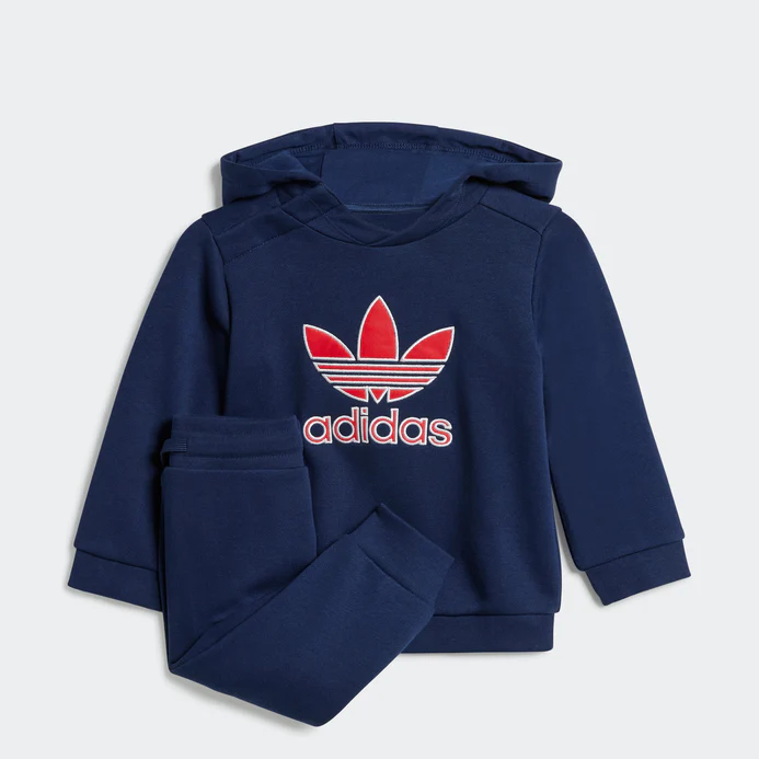 Red Badge Embroided Terry Navy Tracksuit Set 